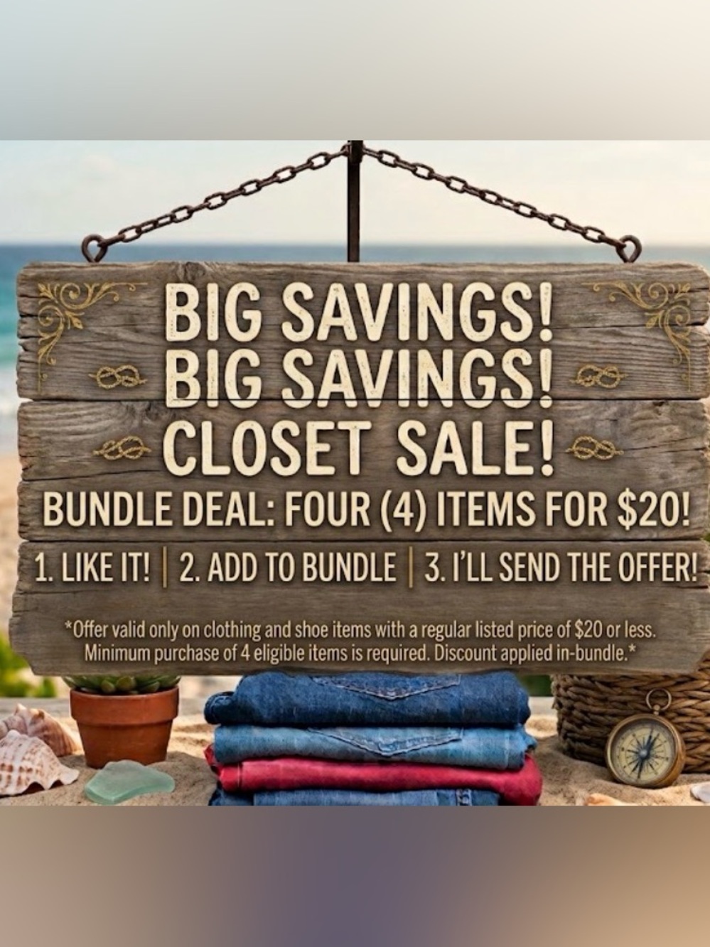 Rustic 'Big Savings' Decorative Wood Wall Sign - Brown
